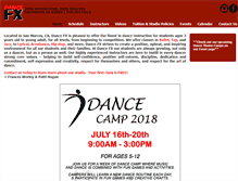 Tablet Screenshot of dancefxstudio.com